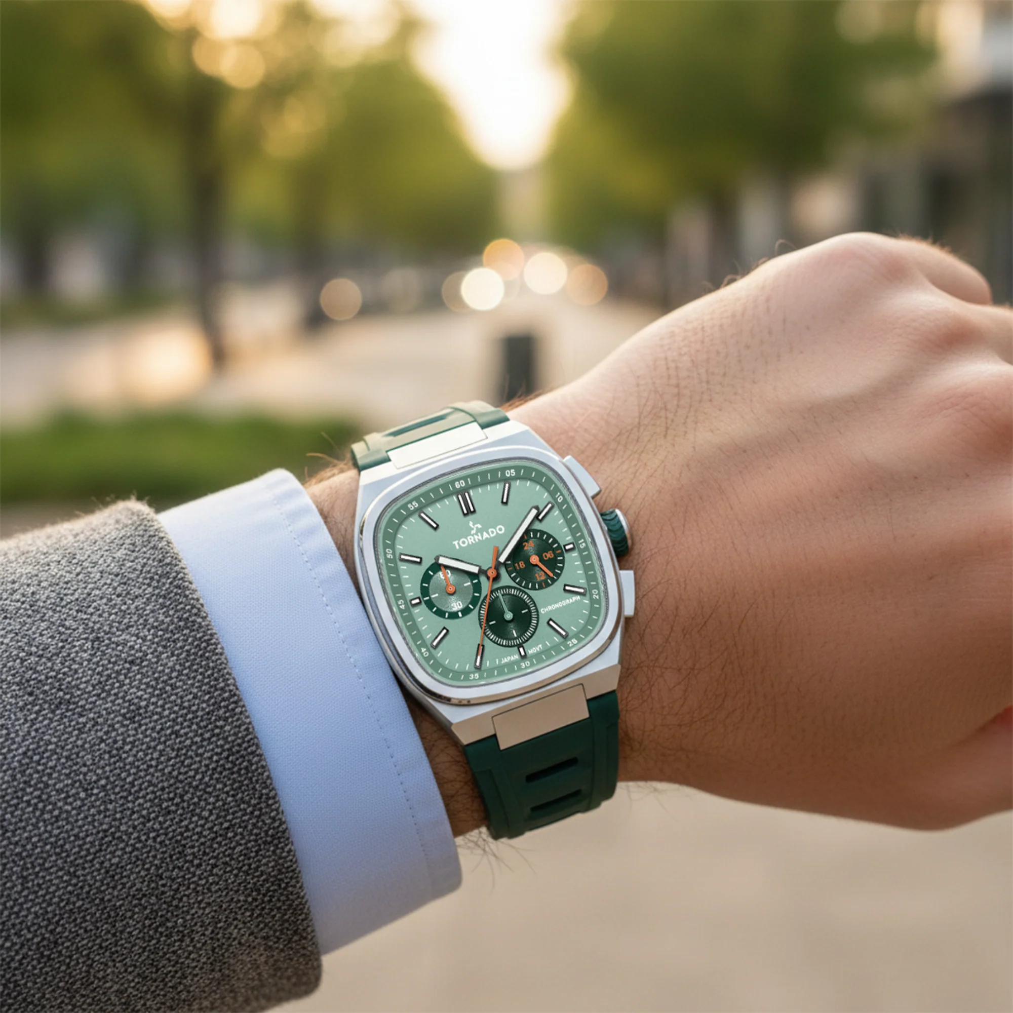 ARISTROCRATE Chronograph Green - Image 5